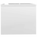 Coffee Table High Gloss White 80x50x42.5 cm Engineered Wood