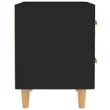 Bed Cabinet Black 40x35x47.5 cm - Top-Down View