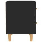 Bed Cabinets 2 pcs Black 40x35x47.5 cm
