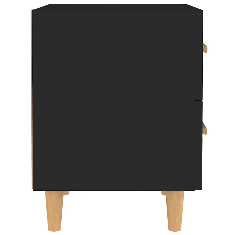 Bed Cabinets 2 pcs Black 40x35x47.5 cm