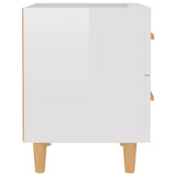 Bed Cabinets 2 pcs High Gloss White 40x35x47.5 cm - Top-Down View