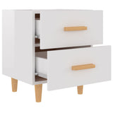 Bed Cabinets 2 pcs High Gloss White 40x35x47.5 cm - 45-Degree Angle