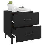 Bedside Cabinet Black 40x35x47.5 cm - Side View