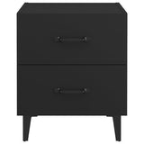 Bedside Cabinet Black 40x35x47.5 cm