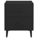 Bedside Cabinets 2 pcs Black 40x35x47.5 cm - Top-Down View
