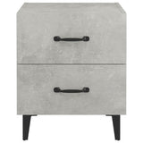 Bedside Cabinets 2 pcs Concrete Grey 40x35x47.5 cm - Top-Down View