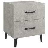 Bedside Cabinets 2 pcs Concrete Grey 40x35x47.5 cm - 45-Degree Angle