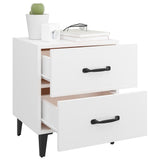 Bedside Cabinet High Gloss White 40x35x47.5 cm