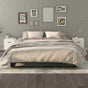 Bedside Cabinets 2 pcs High Gloss White 40x35x47.5 cm