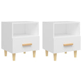 Bedside Cabinets 2 pcs White 40x35x47 cm