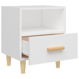 Bedside Cabinets 2 pcs White 40x35x47 cm - Rear View