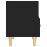 Bedside Cabinets 2 pcs Black 40x35x47 cm - Close-Up Angle