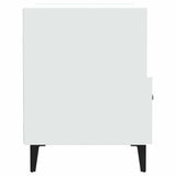 Bedside Cabinets 2 pcs White Engineered Wood - 45-Degree Angle