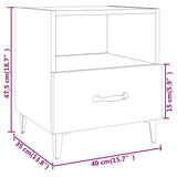 Bedside Cabinets 2 pcs White Engineered Wood - Extra Image