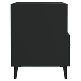 Bedside Cabinets 2 pcs Black Engineered Wood
