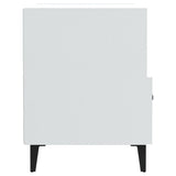 Bedside Cabinets 2 pcs High Gloss White Engineered Wood