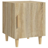 Bedside Cabinets 2 pcs Sonoma Oak Engineered Wood - Side View