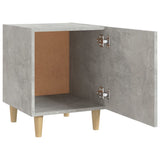 Bedside Cabinet Concrete Grey Engineered Wood