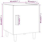 Bedside Cabinet High Gloss White Engineered Wood