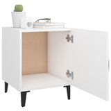 Bedside Cabinets 2 pcs White Engineered Wood