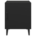 Bedside Cabinets 2 pcs Black Engineered Wood