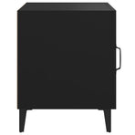 Bedside Cabinets 2 pcs Black Engineered Wood