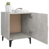 Bedside Cabinets 2 pcs Concrete Grey Engineered Wood - Low Angle