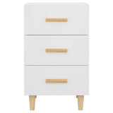 Bedside Cabinet White 40x40x66 cm Engineered Wood