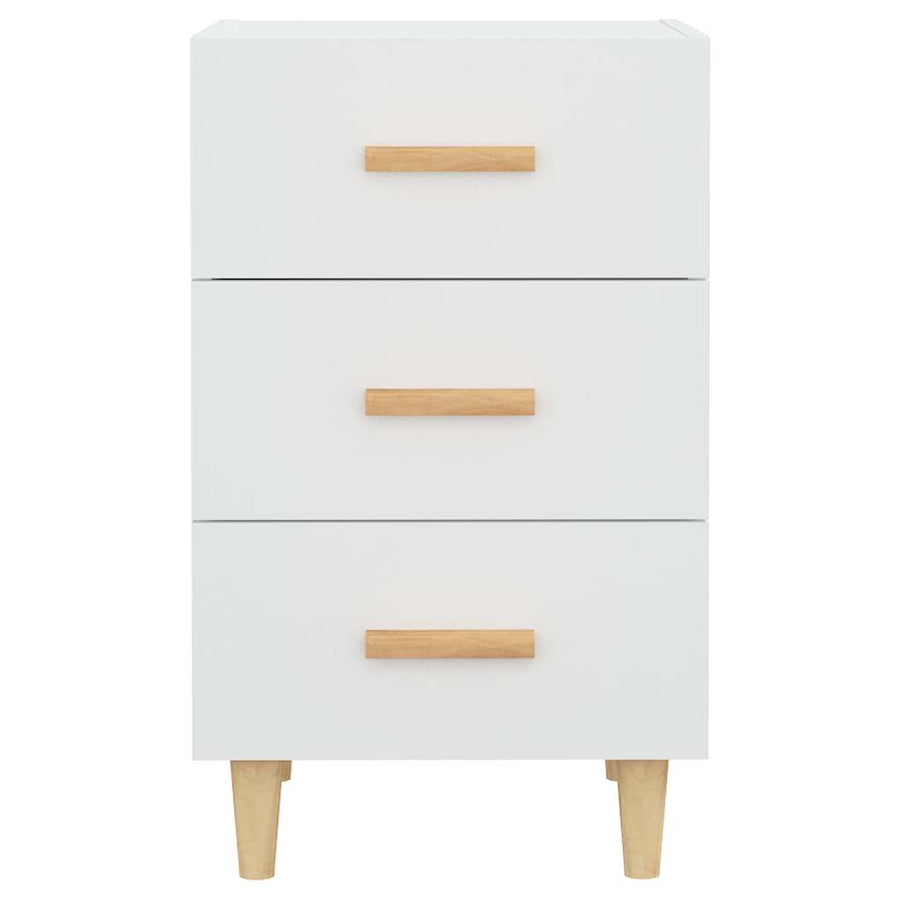 Bedside Cabinet White 40x40x66 cm Engineered Wood