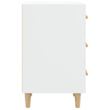 Bedside Cabinet White 40x40x66 cm Engineered Wood