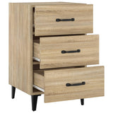 Bedside Cabinet Sonoma Oak 40x40x66 cm Engineered Wood - 45-Degree Angle