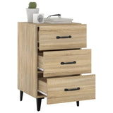 Bedside Cabinet Sonoma Oak 40x40x66 cm Engineered Wood - Rear View