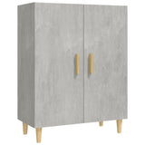 Sideboard Concrete Grey 70x34x90 cm Engineered Wood - Front View