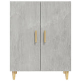 Sideboard Concrete Grey 70x34x90 cm Engineered Wood - Side View