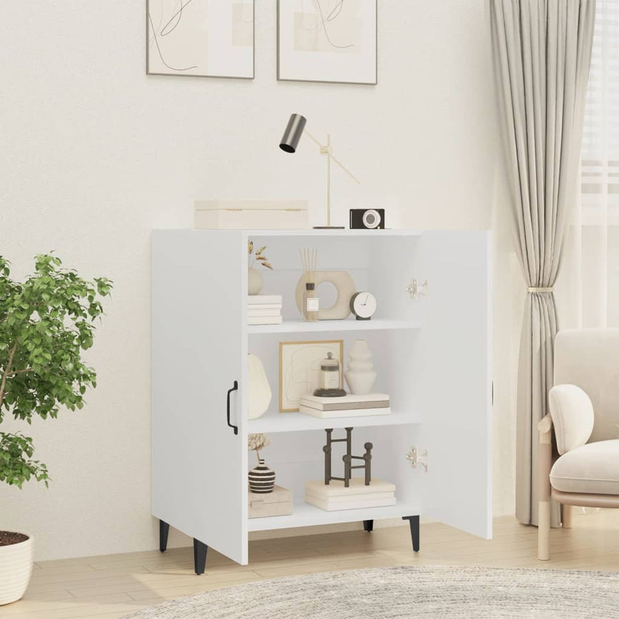 Sideboard White 70x34x90 cm Engineered Wood