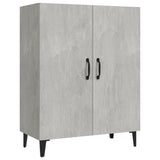 Sideboard Concrete Grey 70x34x90 cm Engineered Wood - Front View