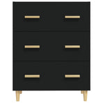 Sideboard Black 70x34x90 cm Engineered Wood