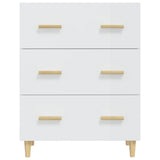 Sideboard High Gloss White 70x34x90 cm Engineered Wood