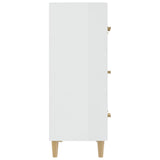 Sideboard High Gloss White 70x34x90 cm Engineered Wood - Top-Down View