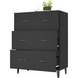 Sideboard Black 69.5x34x90 cm Engineered Wood - Top-Down View
