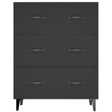Sideboard Black 69.5x34x90 cm Engineered Wood