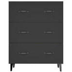 Sideboard Black 69.5x34x90 cm Engineered Wood