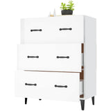 Sideboard High Gloss White 69.5x34x90 cm Engineered Wood - Top-Down View