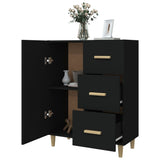 Sideboard Black 69.5x34x90 cm Engineered Wood - Top-Down View