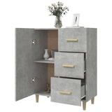 Sideboard Concrete Grey 69.5x34x90 cm Engineered Wood - Top-Down View