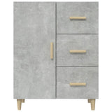 Sideboard Concrete Grey 69.5x34x90 cm Engineered Wood - 45-Degree Angle