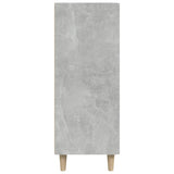 Sideboard Concrete Grey 69.5x34x90 cm Engineered Wood - Rear View