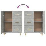 Sideboard Concerte Grey 69.5x34x90 cm Engineered Wood