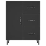 Sideboard Black 69.5x34x90 cm Engineered Wood