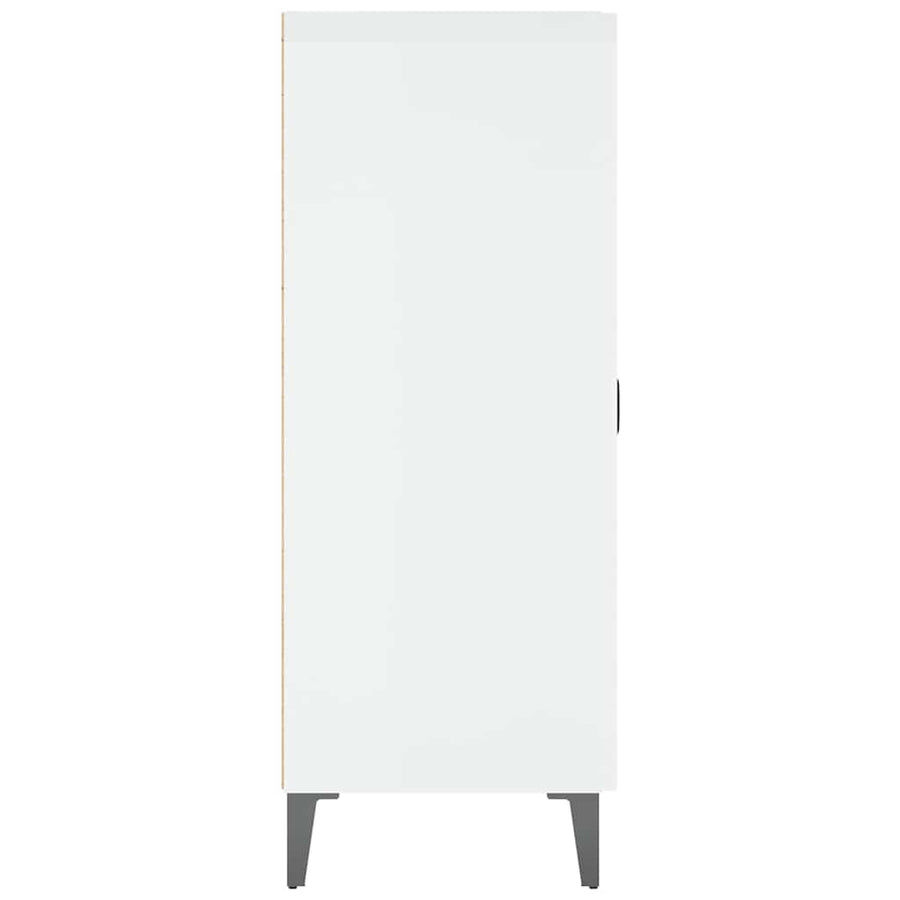 Sideboard High Gloss White 69.5x34x90 cm Engineered Wood
